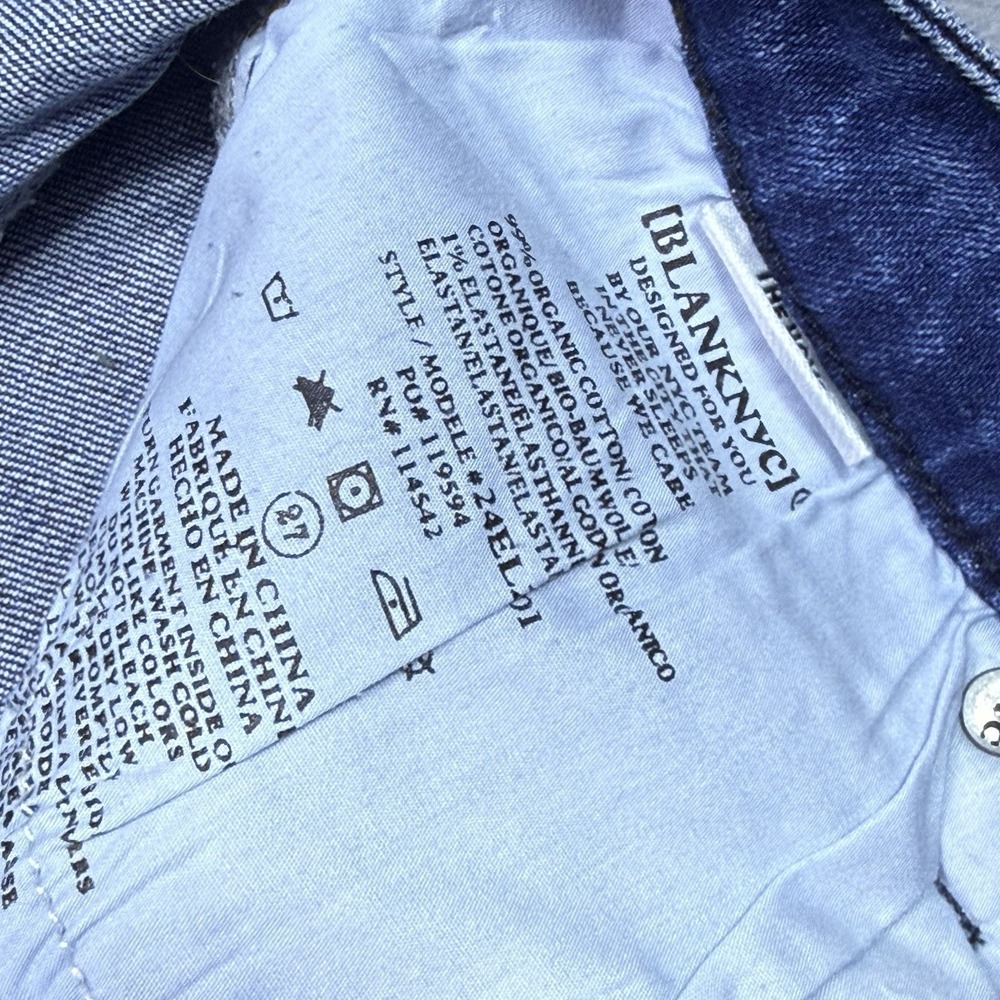 Free People Jeans Womens 27S 27x32 The Hoyt Highrise Mini Flare BlankNYC Boho - Picture 4 of 9